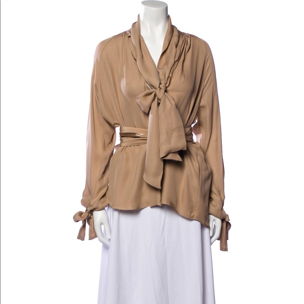 J.C. Obando silk blouse